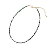 Faceted Beaded Choker Necklace