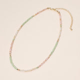 Faceted Beaded Choker Necklace