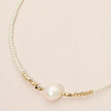 Pearl Beaded Choker Necklace
