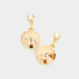 Genuine Crystal Drop Earrings