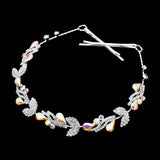 Teardrop Stone Cluster Vine Wrap Headpiece