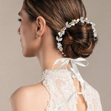 Teardrop Stone Cluster Vine Wrap Headpiece