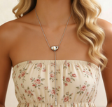 Trendy Irregular Snake Chain with Teardrop Pendant