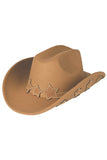 C.C Star Embellishment Cowboy Hat - Camel