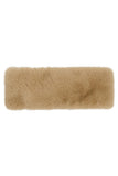 C.C Glitter Short Solid Fur Leather Strap Headwrap