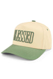 C.C BLESSED Letter Two Tone Trucker Cap