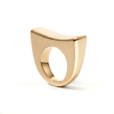 Caroline Sculptural Dome Ring Gold