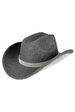 C.C Rhinestone Trim Vegan Cowboy Hat