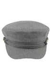 C.C Rope with Button Deco Solid Fisherman's Cap