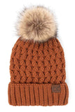 C.C Lattice Crossover Stitch Beanie