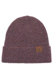 C.C Soft Recycled Fine Yarn Cuff Beanie Hats