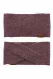 C.C Soft Recycled Fine Yarn Cuff Headwrap Earmuffs