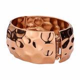 Hammered Metal Hinged Bracelet