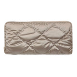 Shiny Faux Leather Padded Wallet with Wristlet