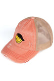 C.C SMILE CRISS-CROSS PONY CAP