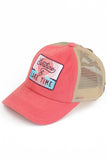 C.C Women's Sunshine & Lake Time Patch Ponytail Cap