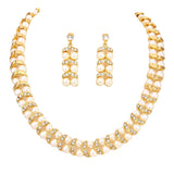 Pearl Crystal Collar Necklace