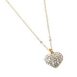 Crystal Pave Heart Pendant Necklace