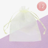 12PCS - Organza Drawstring Gift Bags