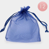 12PCS - Organza Drawstring Gift Bags