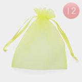 12PCS - Organza Drawstring Gift Bags