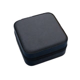 Faux Leather Portable Square Jewelry Box
