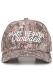 C.C MAKE HEAVEN CROWDED Letter Embroidered Trucker Hat