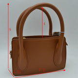 Structured Top Handle Handbag with Minimalist Design