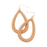 Open Teardrop Dangle Earrings