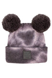 C.C Tie Dye Baby Beanie C.C Rubber Patch Double Yarn Pom