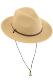 C.C Chin Strap Straw Panama Hat