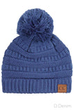 C.C Knit Beanie With Pom-Hat