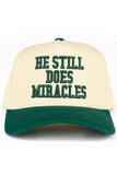C.C HE STILL DOES MIRACLES Letter Two Tone Trucker Hat