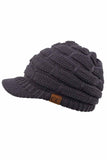 C.C Versatile Ribbed Knit Brim Beanie
