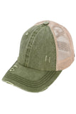 C.C Women's Baseball Ponytail Cap