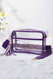 Clear PU Cross Body Camera Bag
