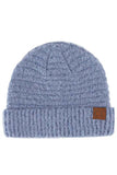 C.C Solid Boucle Yarn Beanie Hat with Cuff