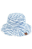 C.C ZEBRA PRINT BUCKET HAT