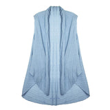 Solid Pleated Vest