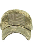 Women's American Flag Vintage Baseball Cap 4th of July