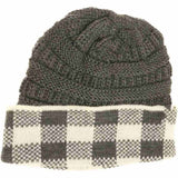 Buffalo Check Knit C.C Beanie