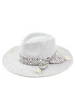 C.C Aztec Trim Vegan Felt Panama Hat