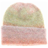 Women's Multi-colored Slouchy Mohair Cuffed C.C Beanie