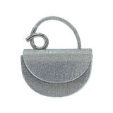 Bling Studded Top Handle Evening Crossbody Bag