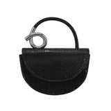 Bling Studded Top Handle Evening Crossbody Bag