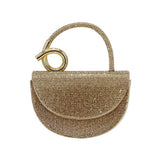 Bling Studded Top Handle Evening Crossbody Bag