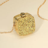 Square Glitter Mini Clutch Bag Crossbody Bag