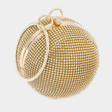 Bling Round Ball Evening Tote / Crossbody Bag