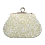 Pearl Embellished Evening Clutch Bag / Crossbody Bag