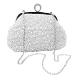 Pearl Embellished Evening Clutch Bag / Crossbody Bag